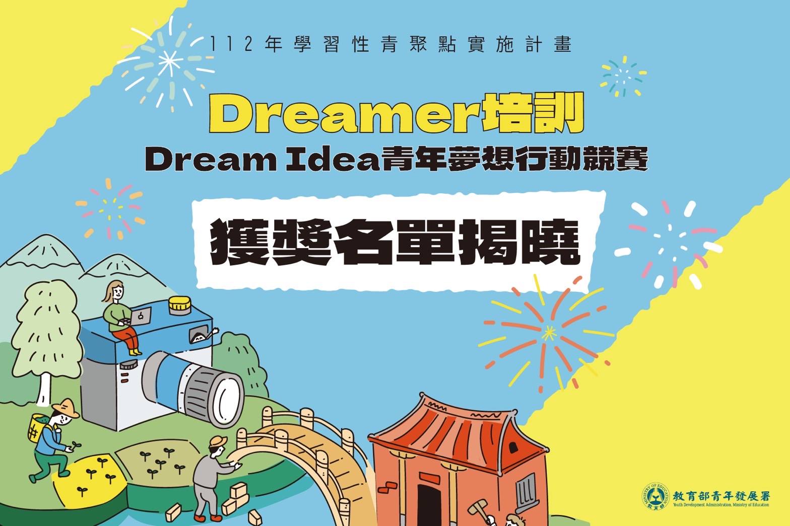 112年「Dream Idea青年夢想行動競賽」獲獎名單